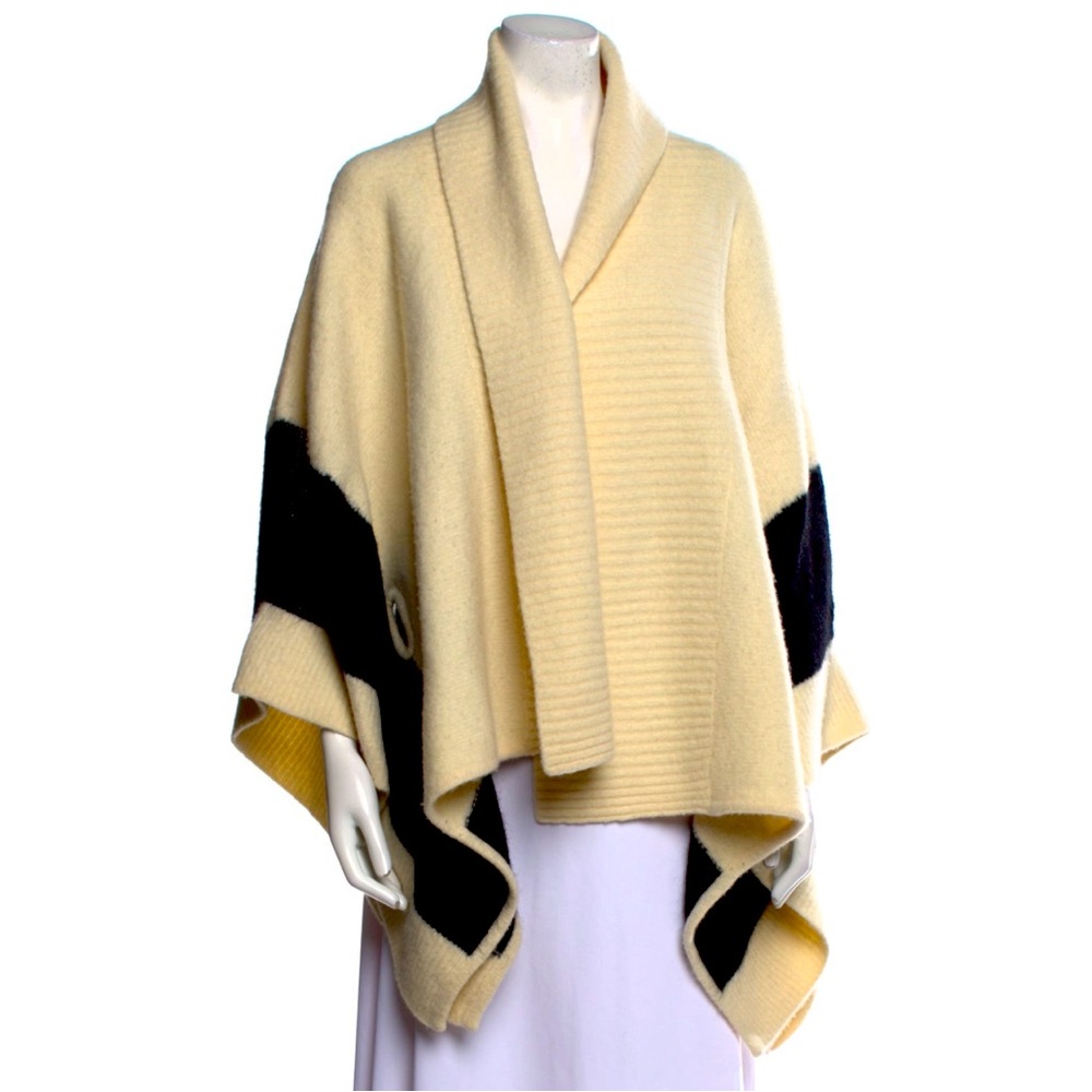Elegant Cream and Black Women's Sweater